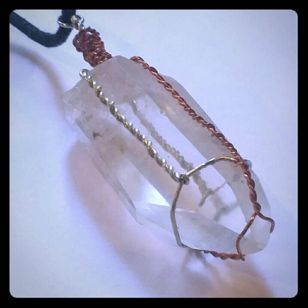 Copper and silver quartz